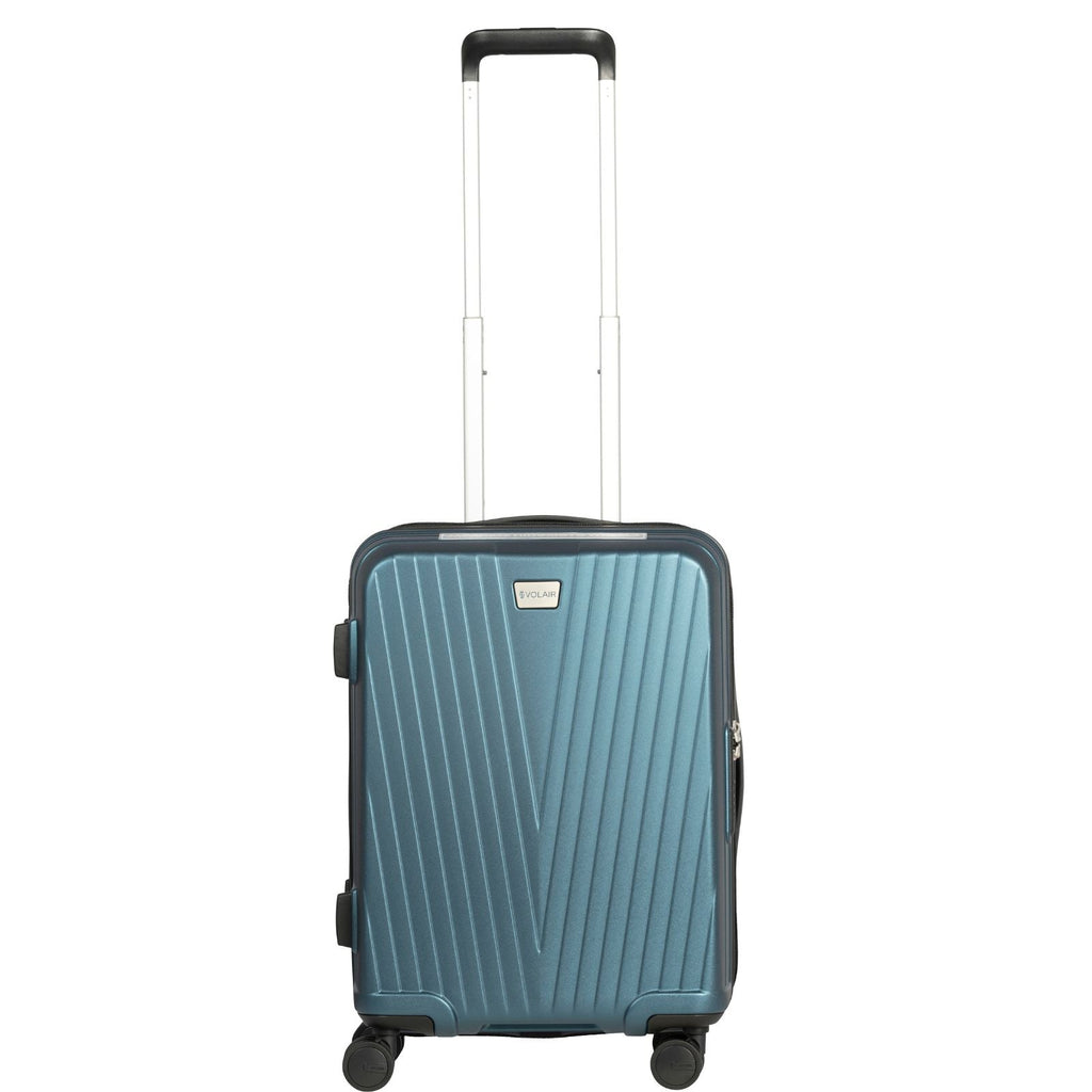 Volair Vmax Expandable Hardside Carry-On Spinner Suitcase - 55cm - Steel Blue