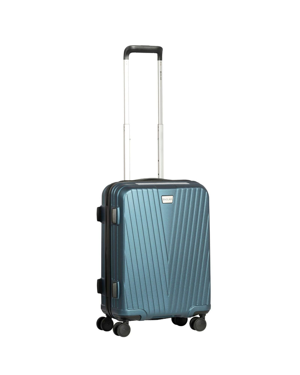Volair Vmax Expandable Hardside Carry-On Spinner Suitcase - 55cm - Steel Blue Front Left Image 2