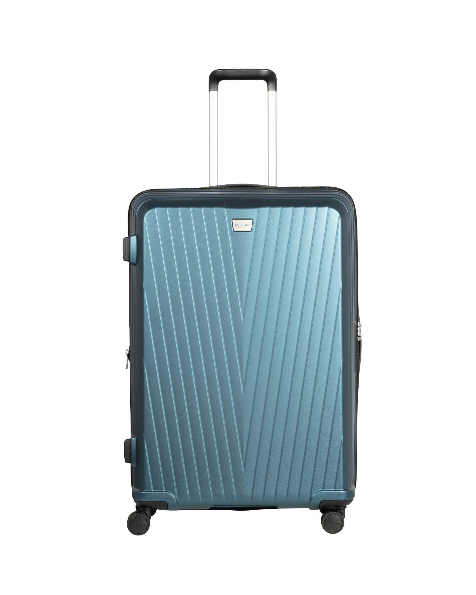 Volair Vmax Expandable Hardside 3-Piece Spinner Luggage Set - Steel Blue Front Image 3