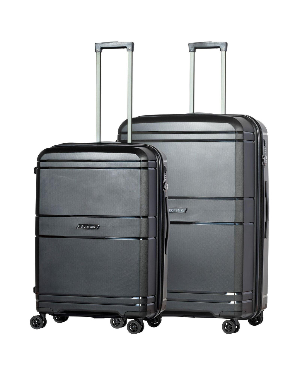 Volair Zurich Hardside 2-Piece Spinner Luggage Set - Large & Medium - Black Image 1