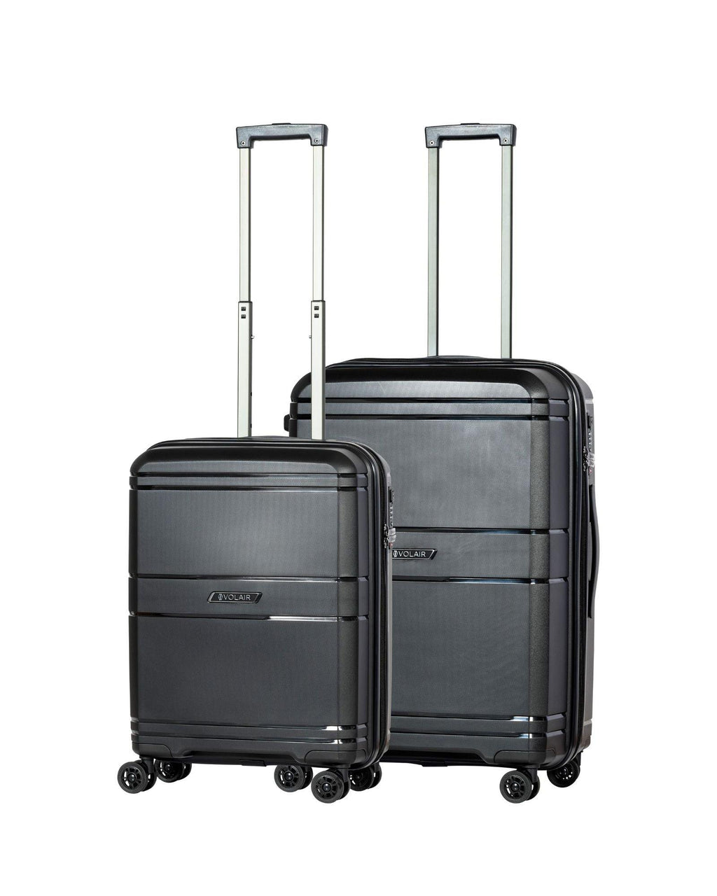 Volair Zurich Hardside 2-Piece Spinner Luggage Set - Medium & Carry-On - Black Image 1