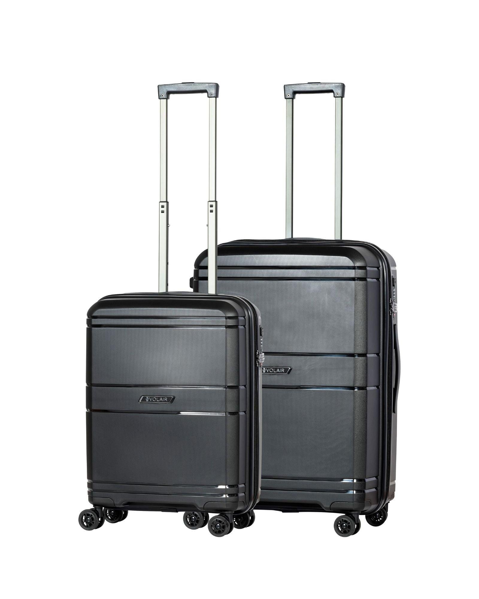 Volair Zurich Hardside 2-Piece Spinner Luggage Set - Medium & Carry-On - Black Image 1