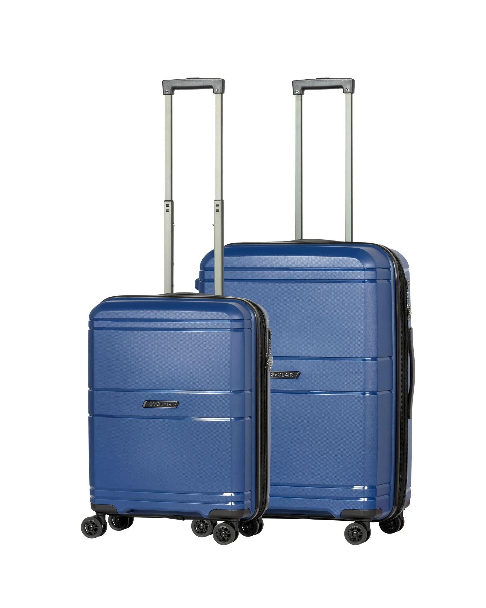 Volair Zurich Hardside 2-Piece Spinner Luggage Set - Medium & Carry-On - Navy Image 1