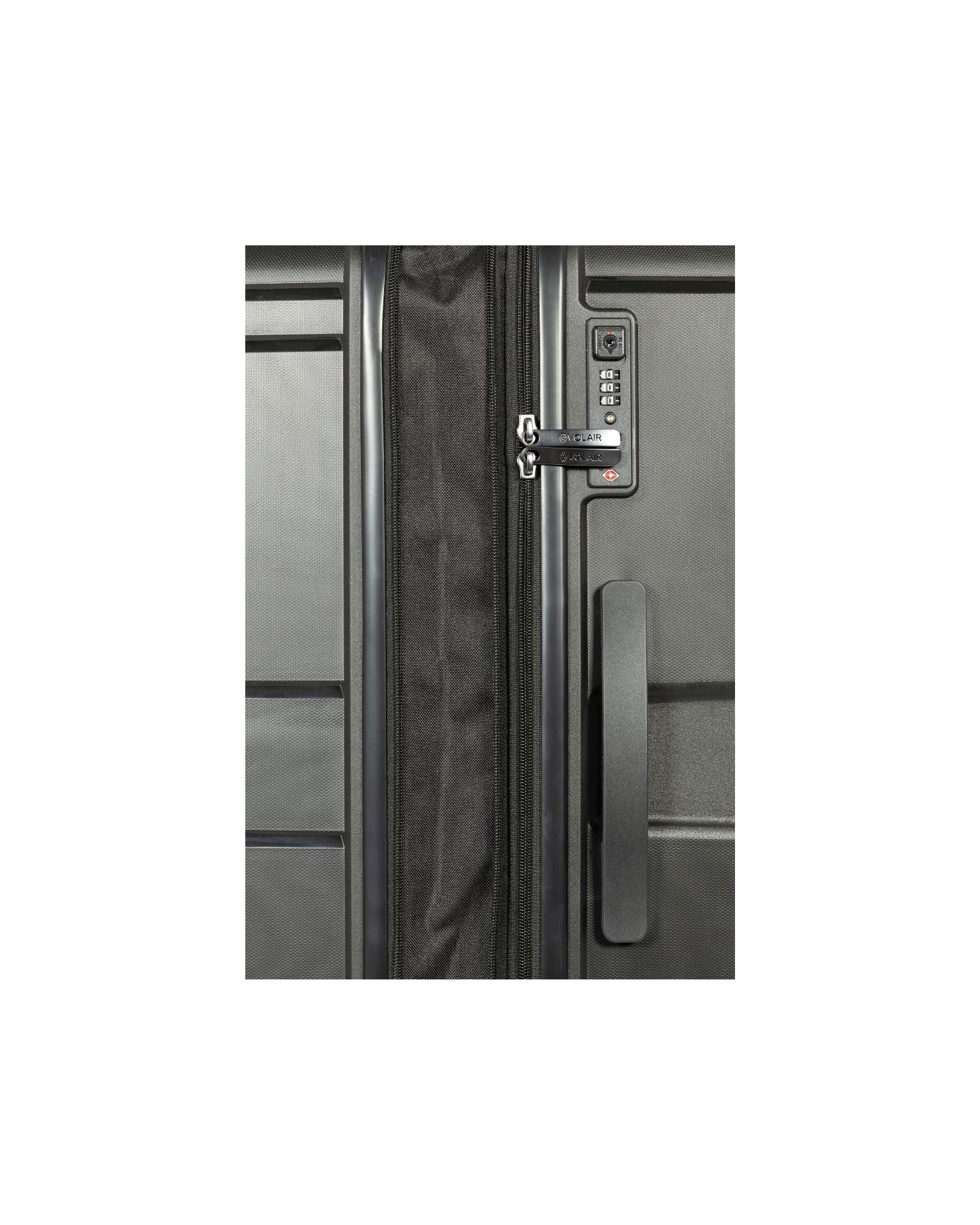 Volair Zurich Hardside 2-Piece Spinner Luggage Set - Large & Carry-On - Black Image 6