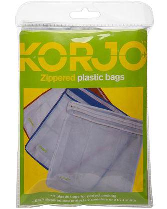 Korjo Resealable Zippered Plastic Bags - 2-Pack Image 1