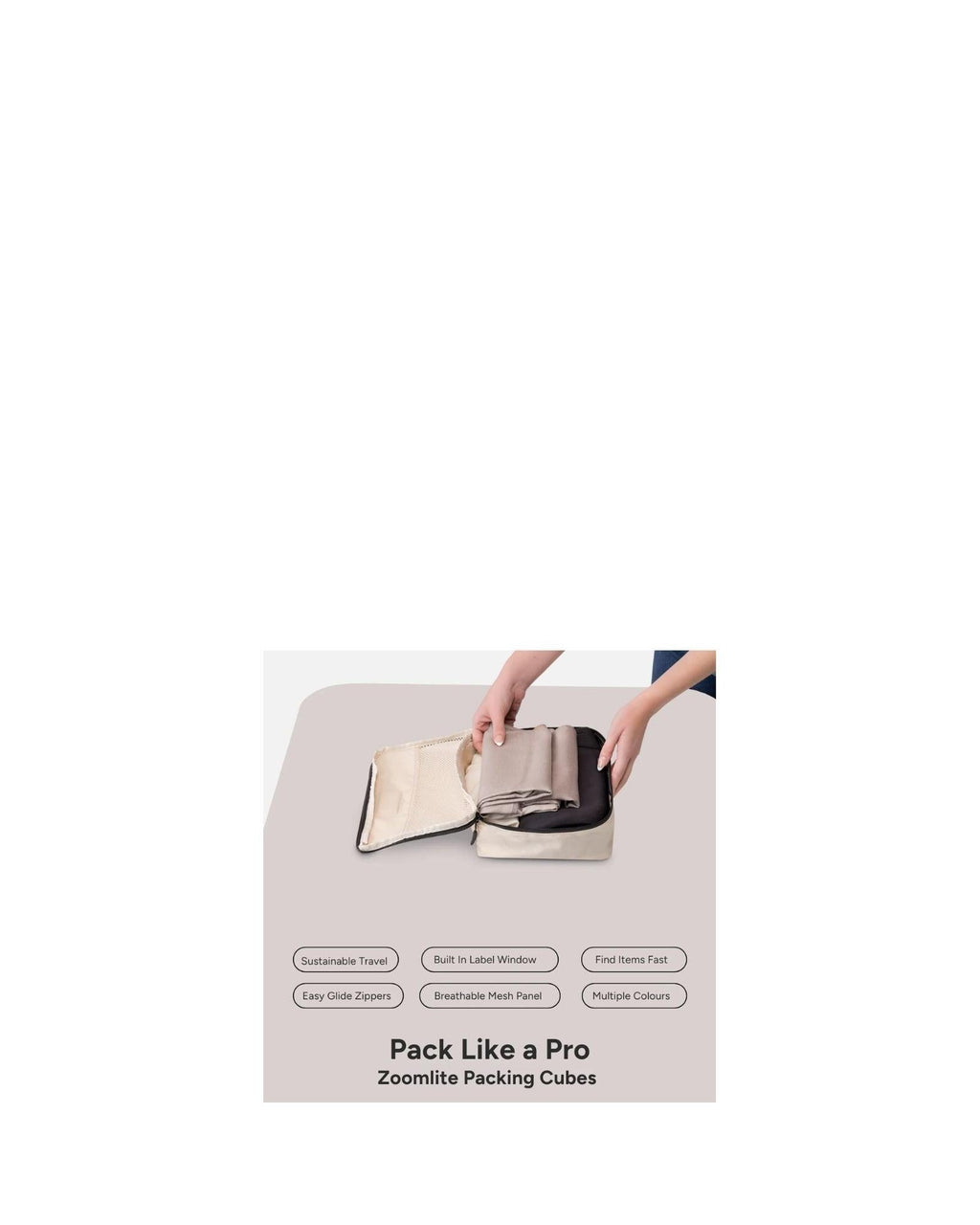 Zoomlite Packing Cube - Small - Pink Image 3