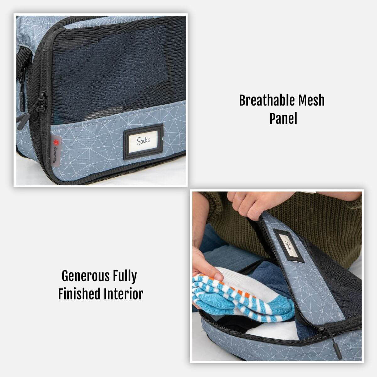 Zoomlite Sustainable Packing Cube - Large - Navy